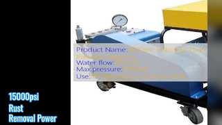 เครื่องฉีดน้ำแรงดันสูง 15000psi กำจัดสนิม