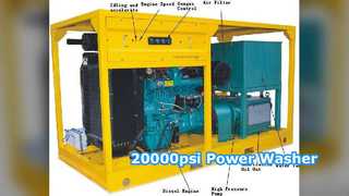 เครื่องฉีดน้ำดีเซล ไฮโดร บลาสเตอร์ 20,000 psi