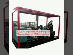 20000 Psi ปั๊มระบายน้ําแรงดันสูง สําหรับการทําความสะอาดเครื่องซักผ้าระบายน้ํา