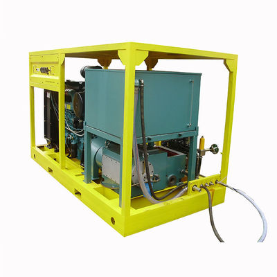 15000psi 75kw Electric Hydro Test Pump หน่วยทดสอบแรงดันสูงสำหรับท่อ