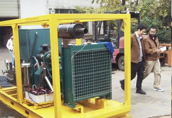 เครื่องฉีดน้ำแรงดันสูงดีเซลแบบพกพา 20000psi ปั๊มน้ำ Hydro Blaster