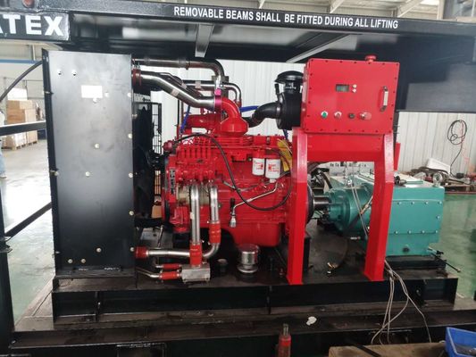 เครื่องฉีดน้ำแรงดันสูงเครื่องยนต์ดีเซล ATEX โซน 2 พร้อม DNV Lifting Frame Explosion Proof
