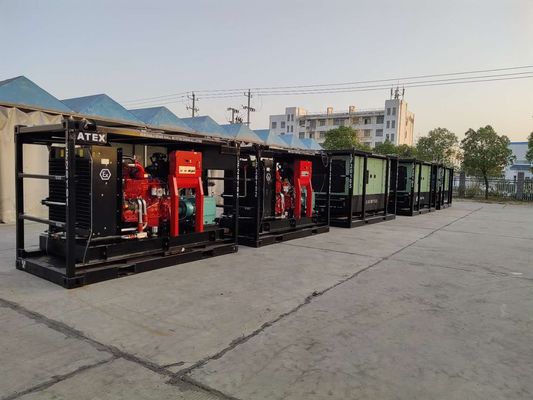 ปั๊มฉีดน้ำแรงดันสูง ATEX โซน 2 พร้อม DNV Lifting Frame Explosion Proof