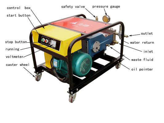 เครื่องพ่นน้ำอุตสาหกรรมพลังน้ำสำหรับกำจัดสนิมในเรือ 10,000psi